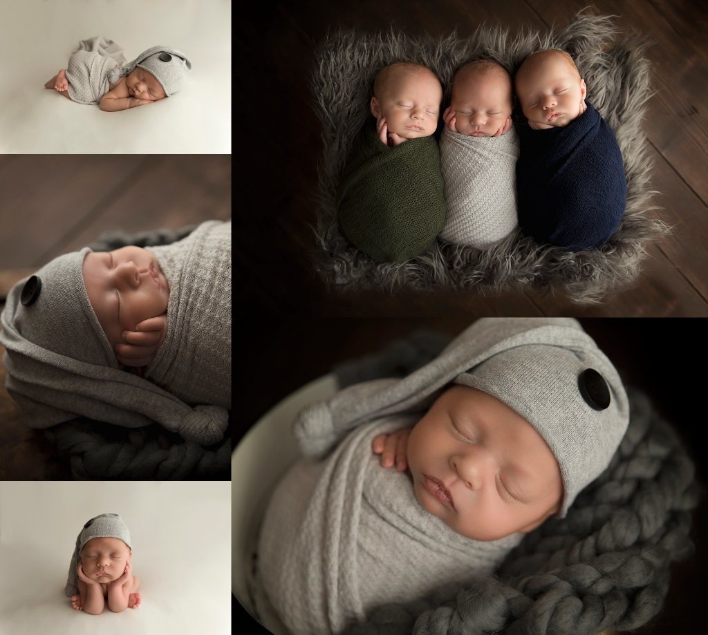Triplet Boys Newborn Photographer Phoenix, Arizona - Simply