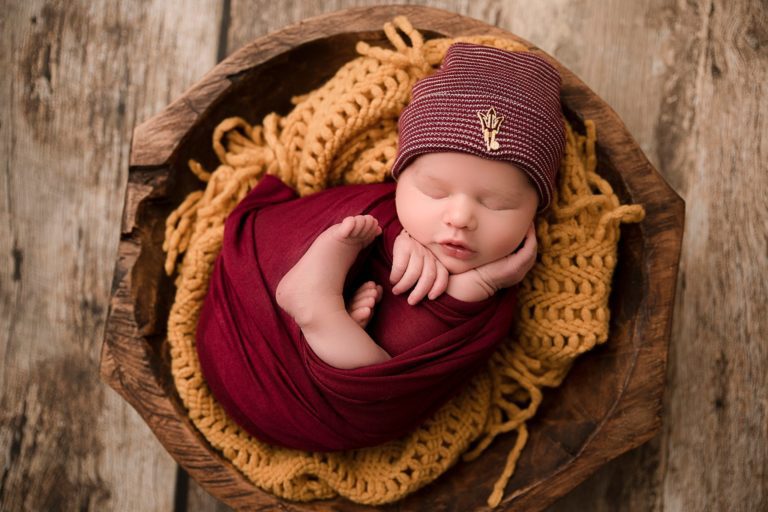 Peoria Newborn Photography Session with Baby Girl Aria