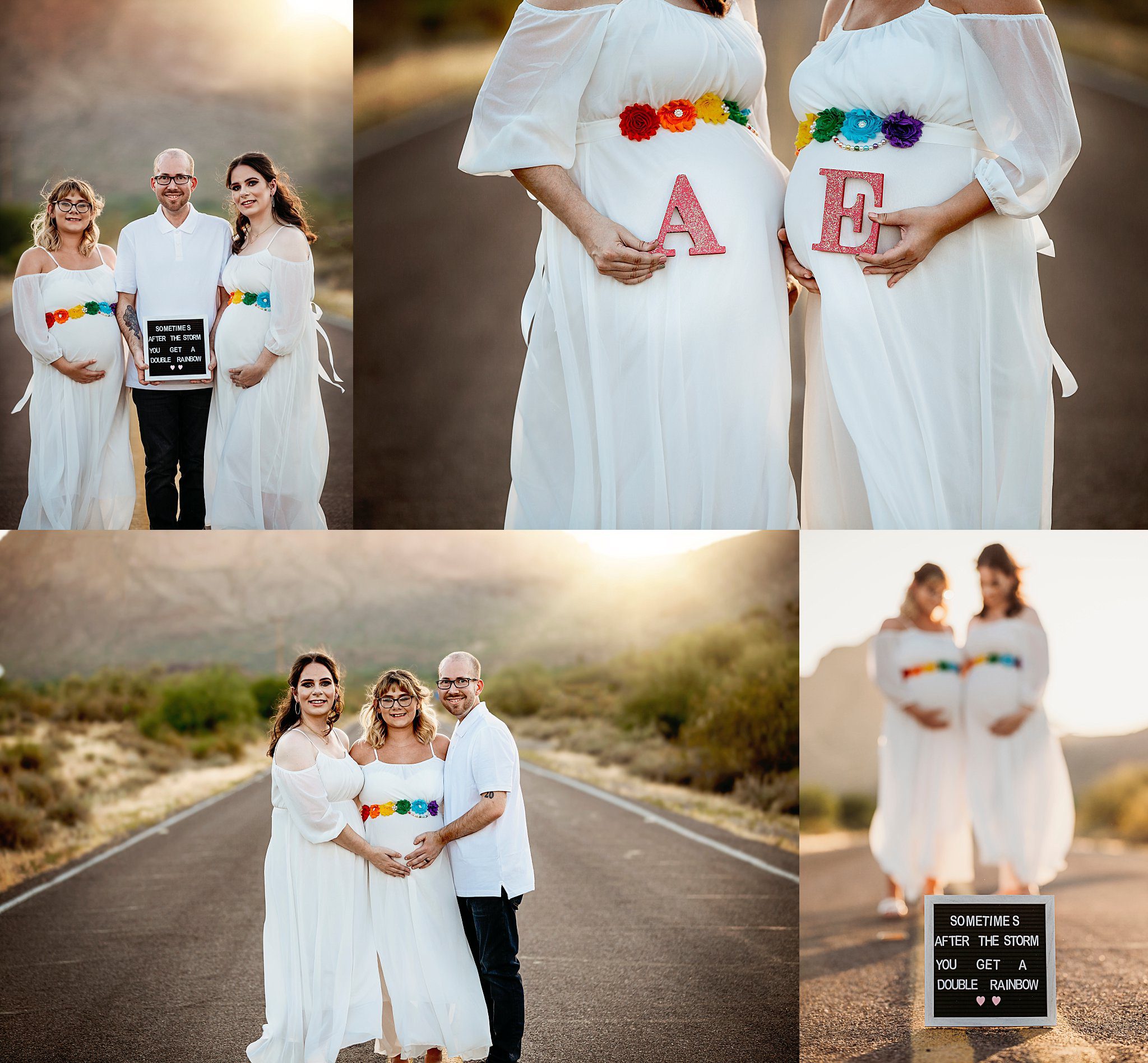 A Double Rainbow Maternity and Newborn Photos Foto billede