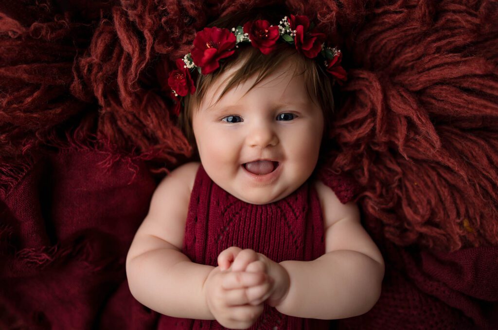 baby milestone photoshoot