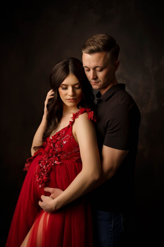 studio maternity photoshoot